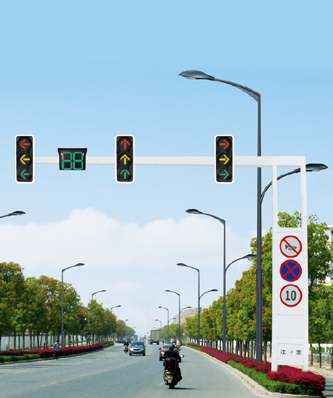 Tek konsol çerçeve sinyal ışığı Sinyal ışık direği