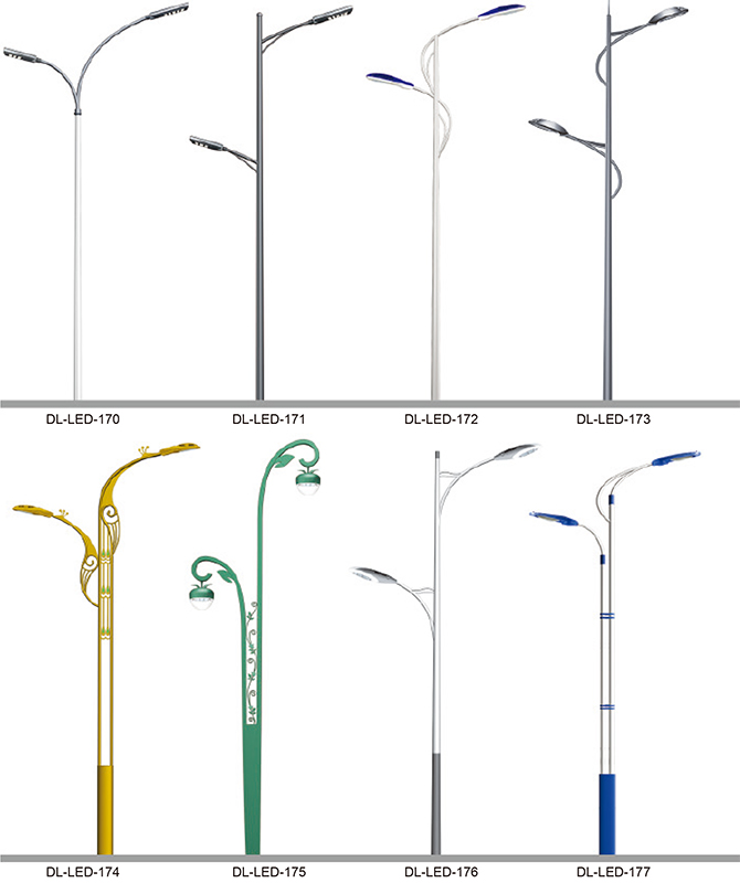 DL-LED-170 ~ DL-LED-177 Yüksek güçlü LED sokak lambaları