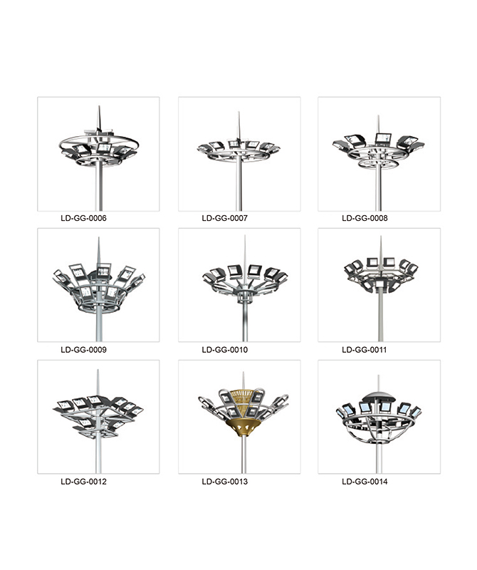 LD-GG-0006 ~ LD-GG-0014 Yüksek kutuplu sokak lambası